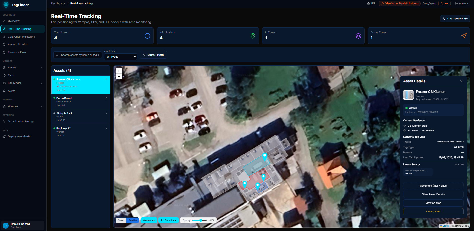 Real-Time Tracking Map